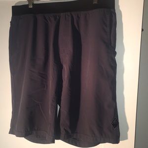 Prana Breathe grey elastic waist shorts SZ Large